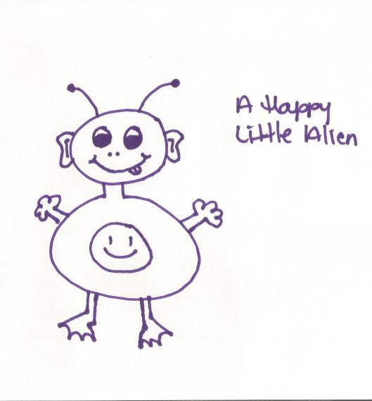 happy alien